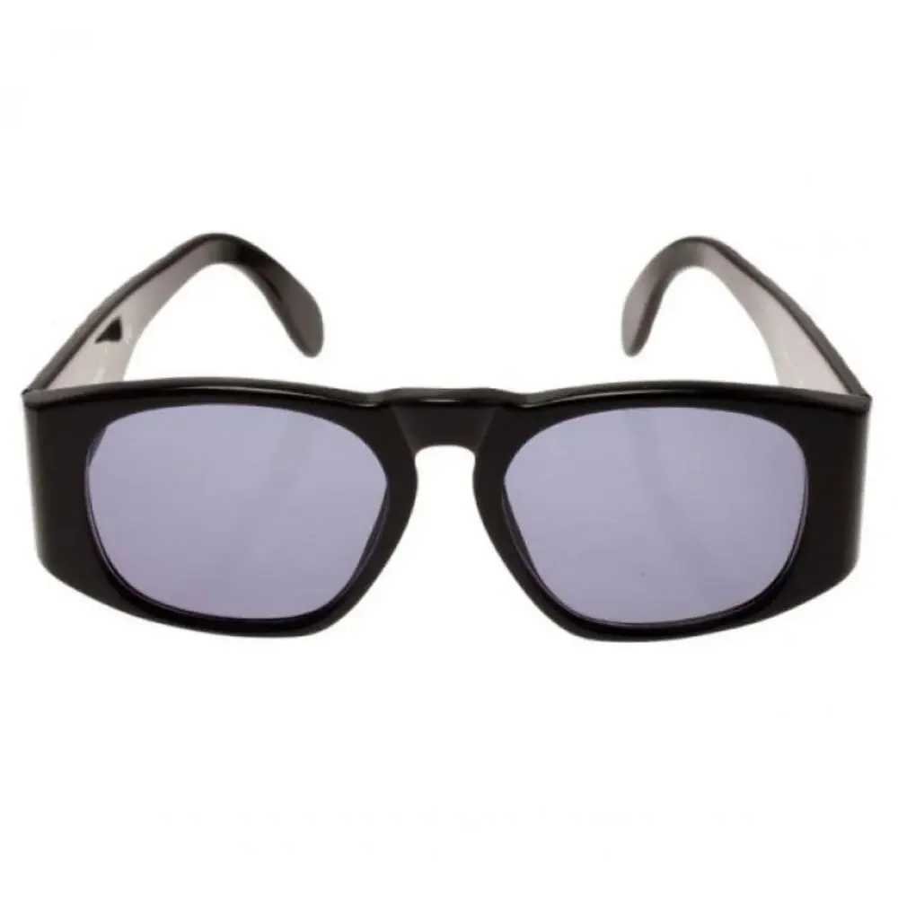 Auth CHANEL Black Vintage CC Sunglasses +Case